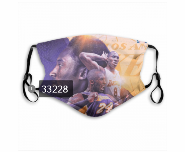 2021 NBA Los Angeles Lakers #24 kobe bryant 33228 Dust mask with filter